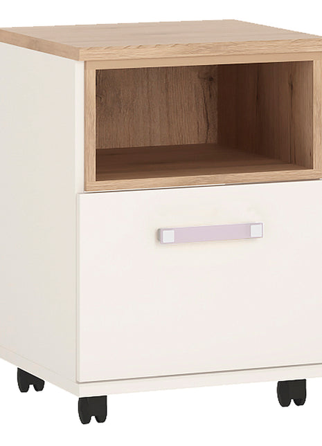 4KIDS 1 Door Desk Mobile with Lilac Handles