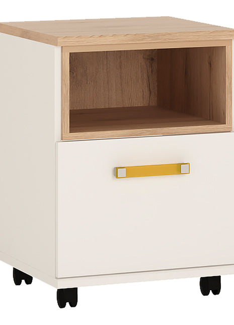 4KIDS 1 Door Desk Mobile with Orange Handles