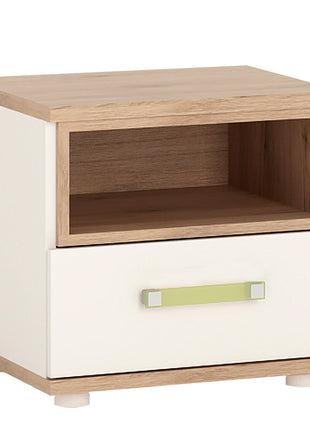 4KIDS 1 Drawer Bedside Cabinet with Lemon Handles