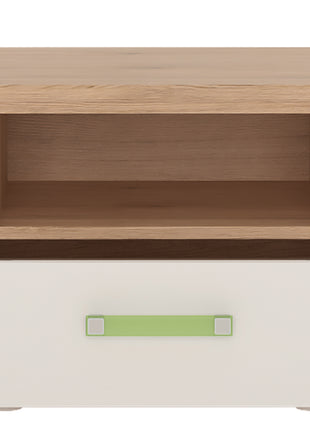 4KIDS 1 Drawer Bedside Cabinet with Lemon Handles