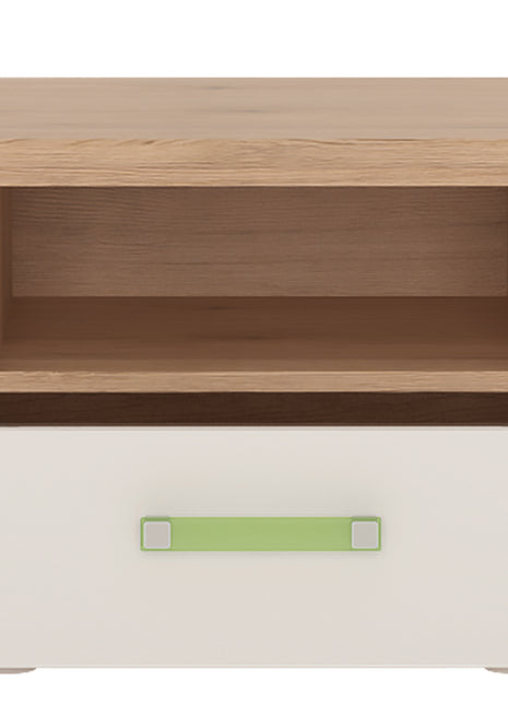4KIDS 1 Drawer Bedside Cabinet with Lemon Handles