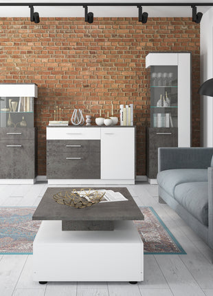 Zingaro Tall Glazed Display Cabinet (LH)