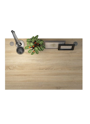 Prima Desk 120 cm in Oak with White legs