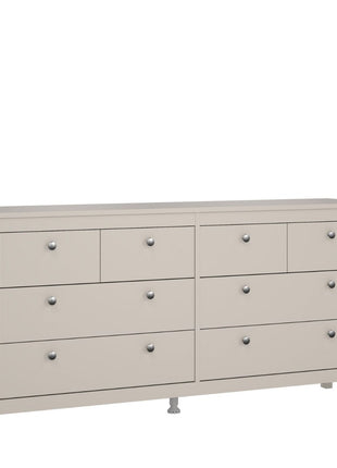 Madrid Double Dresser 4+4 Drawers in Cashmere