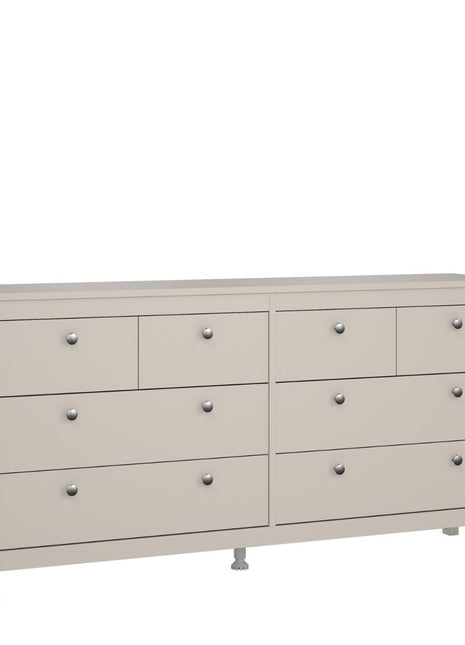 Madrid Double Dresser 4+4 Drawers in Cashmere