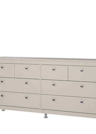 Madrid Double Dresser 4+4 Drawers in Cashmere