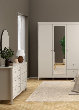 Madrid Double Dresser 4+4 Drawers in Cashmere