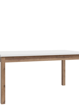 Wensley Dining Table in Light Grey and Oak