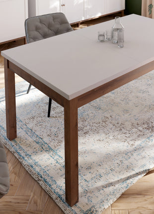 Wensley Dining Table in Light Grey and Oak