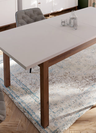 Wensley Dining Table in Light Grey and Oak