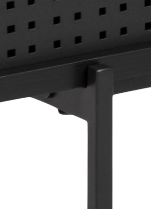 Angus TV Unit with 1 Sliding Door in Black