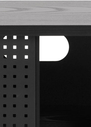 Angus TV Unit with 1 Sliding Door in Black