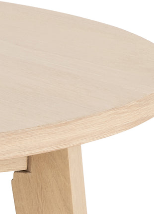 A-Line Round Dining Table in White Oak