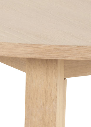 A-Line Round Dining Table in White Oak