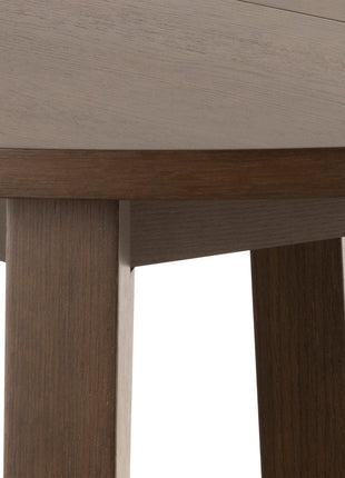 A-Line Round Dining Table Smoked Oak