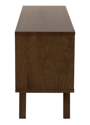 A-Line Sideboard with 4 Drawers and Sliding Door in Smoked Oak