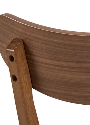 Roxby Round Dining Table in Walnut 120x76cm Included 4 Roxby Dining Chairs in Walnut
