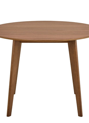 Roxby Round Dining Table in Walnut 120x76cm Included 4 Roxby Dining Chairs in Walnut