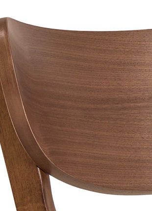 Roxby Round Dining Table in Walnut 120x76cm Included 4 Roxby Dining Chairs in Walnut