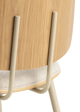 Owen Dining Chair in Apia Fabric Beige Set of 2