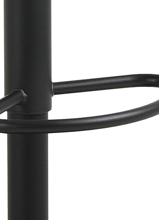 Owen Swivel Bar Stool With Height Adjustable Function in Matt Black