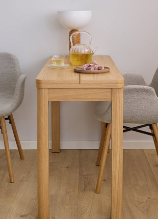Southampton Extendable Rectangular dining table in Matt Oak 45/90 x 120 cm