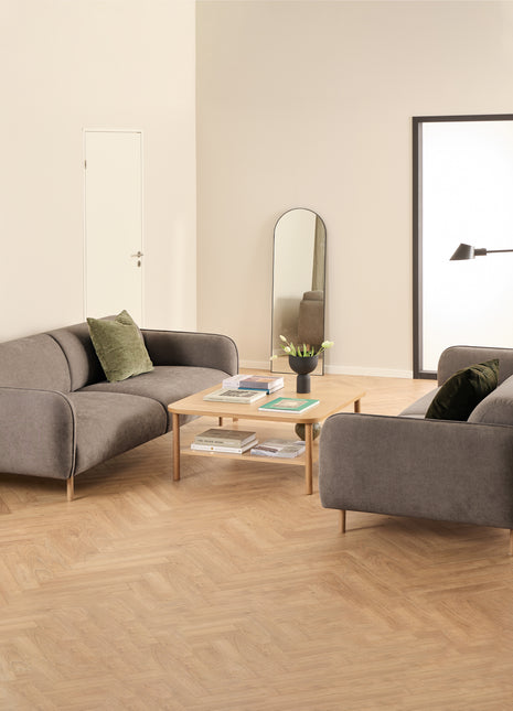 Westham Set of 2 x 3 Seater Sofas in Fay Dusty Brown Fabric