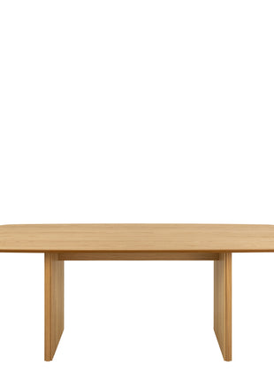 Christo Dining Table in Oak Included 6 Ida Dining Chairs in Black