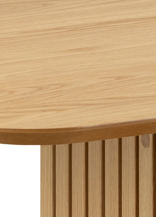Christo Dining Table in Oak Included 6 Ida Dining Chairs in Black