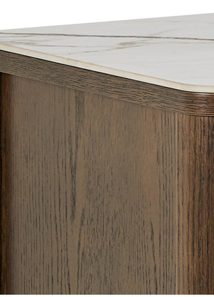 Southampton Sideboard With 2 Doors 2 Drawers and 2 Shelves in Cream Ceramic