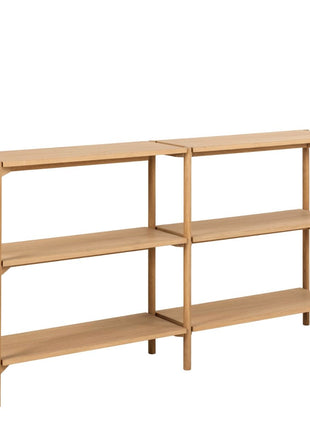 Braidwood Bookcase with 4 Shelves in Oak