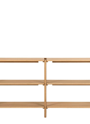 Braidwood Bookcase with 4 Shelves in Oak