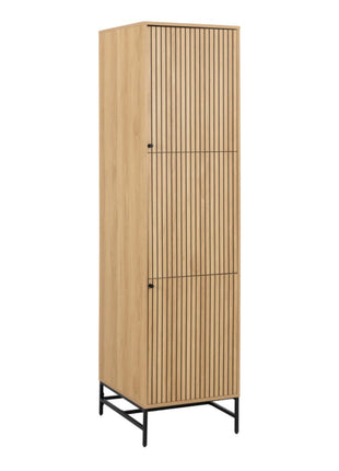 Albany Wardrobe 2 Doors in Oak/Black Legs