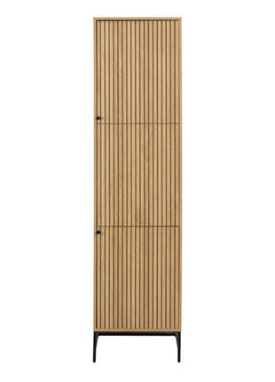 Albany Wardrobe 2 Doors in Oak/Black Legs