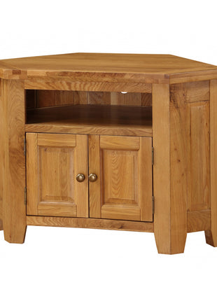 Acorn Solid Oak TV Unit Corner