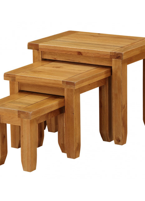 Acorn Solid Oak Nest of Tables