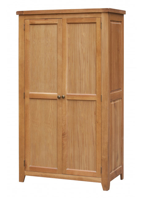 Acorn Solid Oak Wardrobe 2 Door Full Hanging