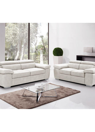 Amando Fabric 3 Seater Sofa Beige
