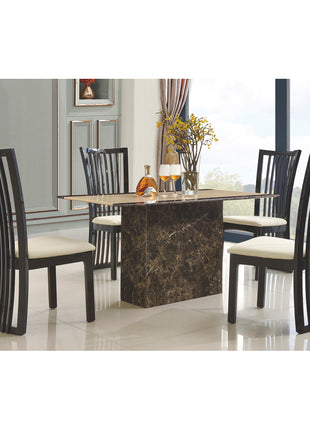 Cincinnatti Marble Dining Table with Marble Base