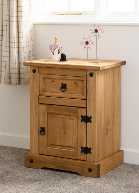 Corona 1 Drawer 1 Door Bedside