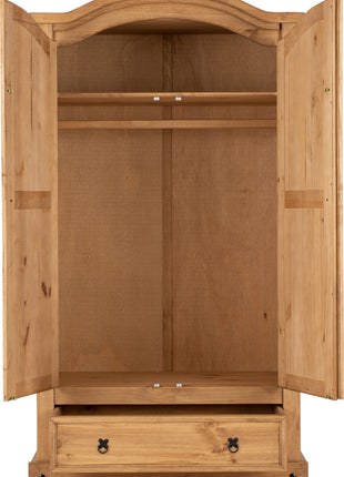 Corona 2 Door 1 Drawer Wardrobe