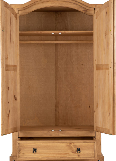 Corona 2 Door 1 Drawer Wardrobe
