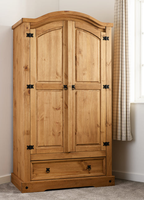 Corona 2 Door 1 Drawer Wardrobe