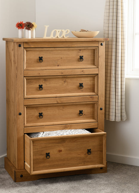 Corona 4 Drawer Chest