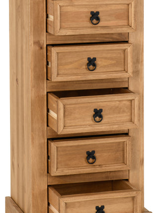 Corona 5 Drawer Narrow Chest