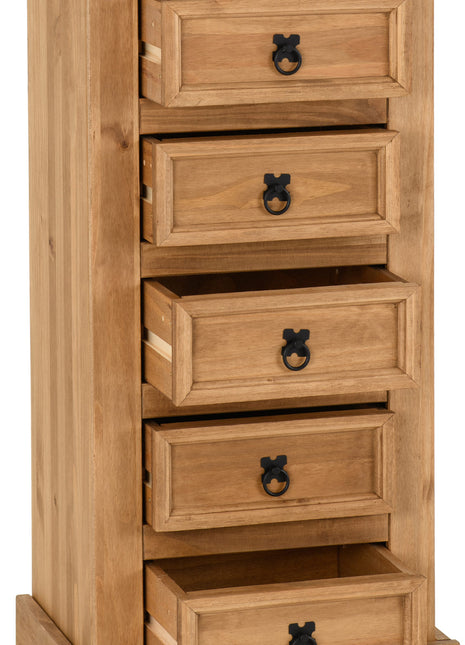 Corona 5 Drawer Narrow Chest