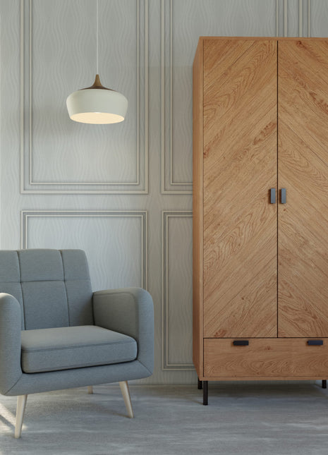 Leon 2 Door 1 Drawer Wardrobe