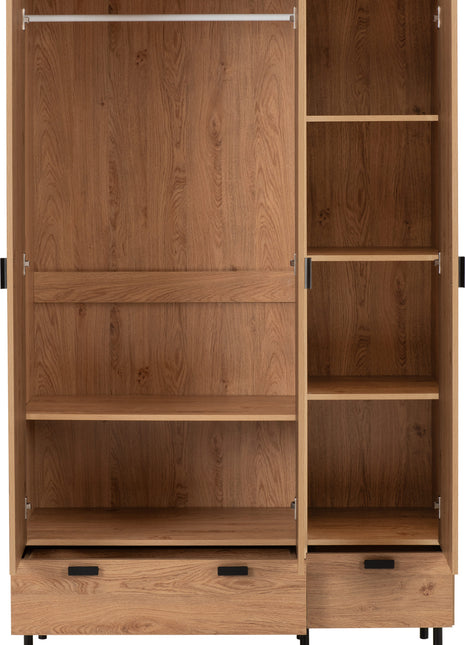 Leon 3 Door 2 Drawer Wardrobe