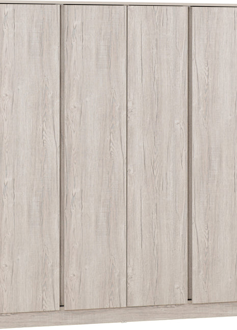 Malvern 4 Door Wardrobe Urban Snow