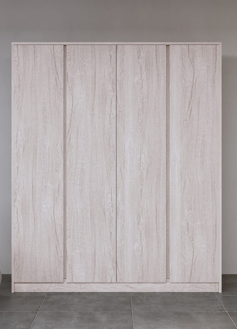 Malvern 4 Door Wardrobe Urban Snow